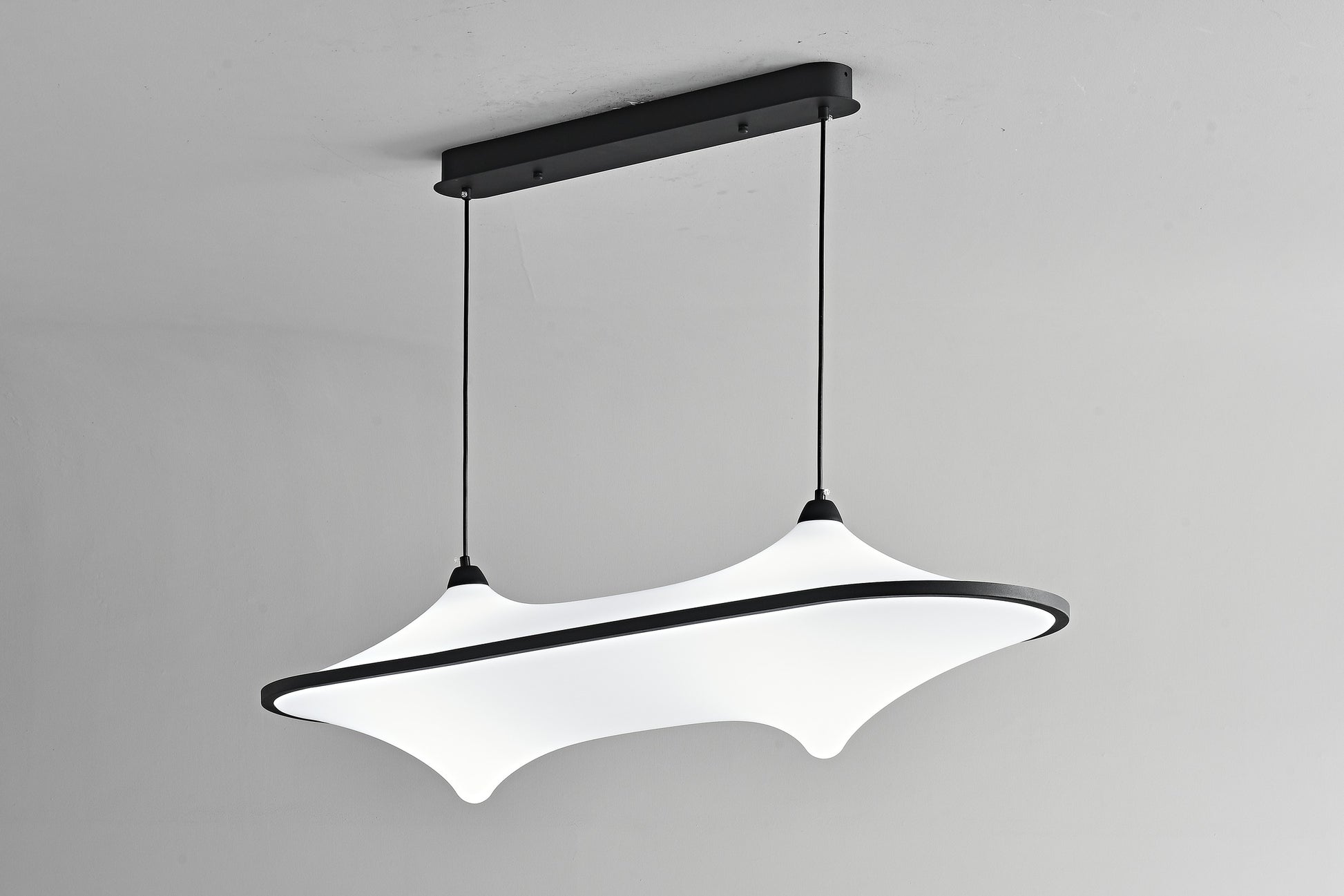 Sculptural Fabric Linear LED Pendant Light - 21 10-real-detail-7