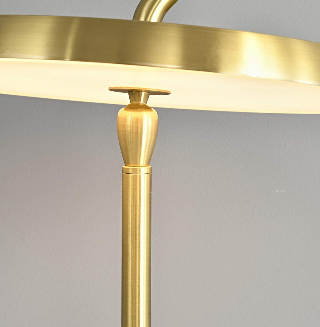Modern Travertine Leather Floor Lamp in Gold - 10 10-real-shot-travertine-leather-floor-lamp-base-detail