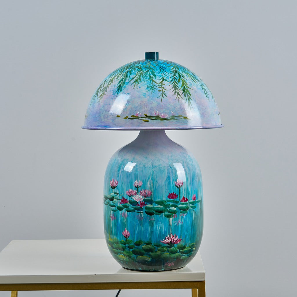Modern Patterned Mushroom Table Lamp - 17 10-real-square-88880202-1