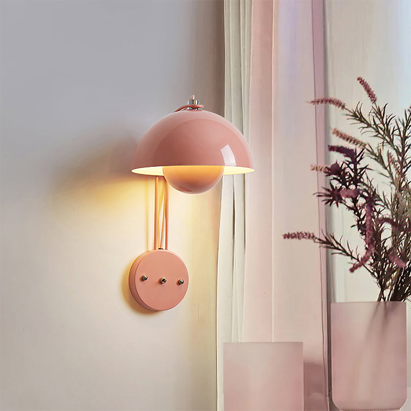 Modern Glossy Dome Wall Sconce - 23 10-source-scene-10