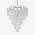 Water Drop Textured Glass Pendant Lamp - Modern Luxury for Large Spaces