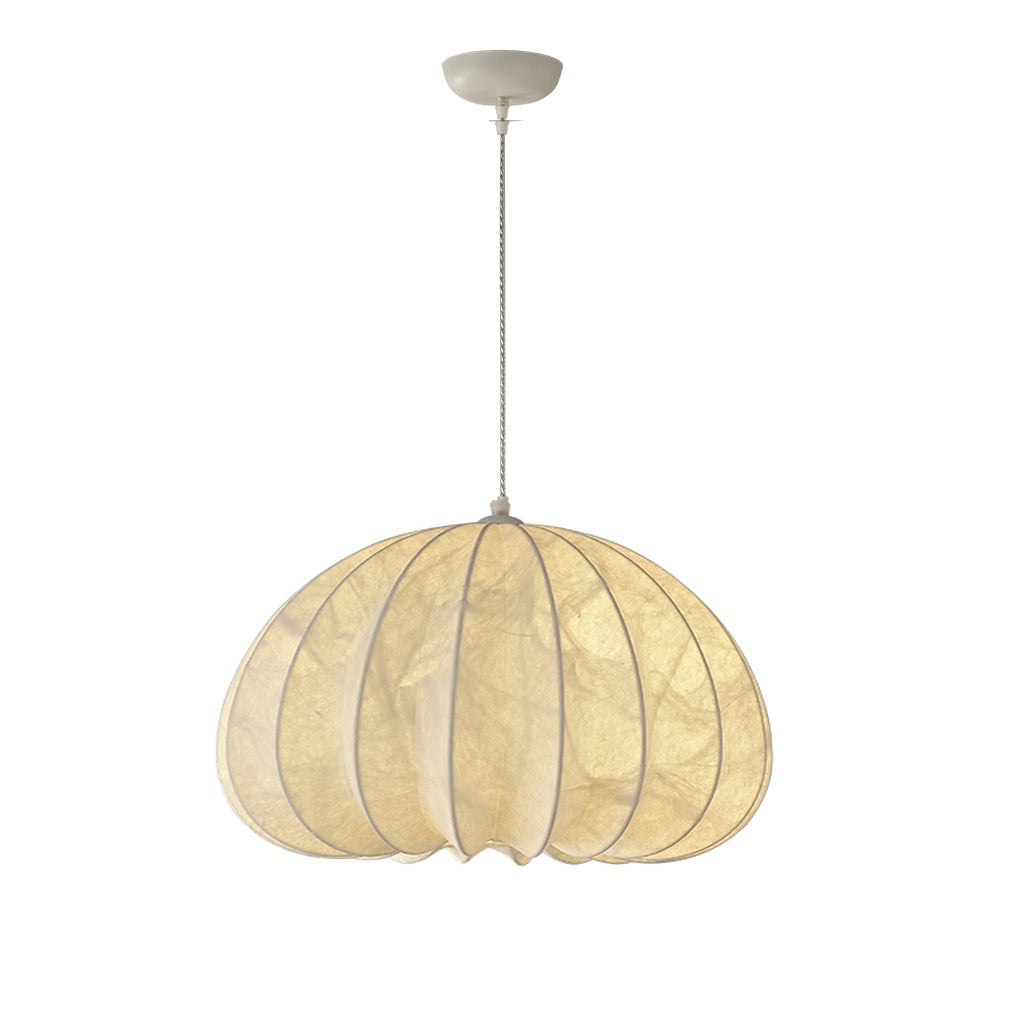 Aeriwisp ribbed silk pendant 23.6 inch size on white