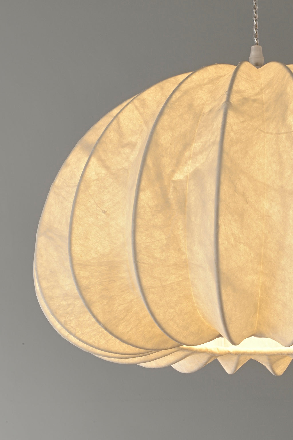 Aeriwisp pendant real mulberry silk texture detail