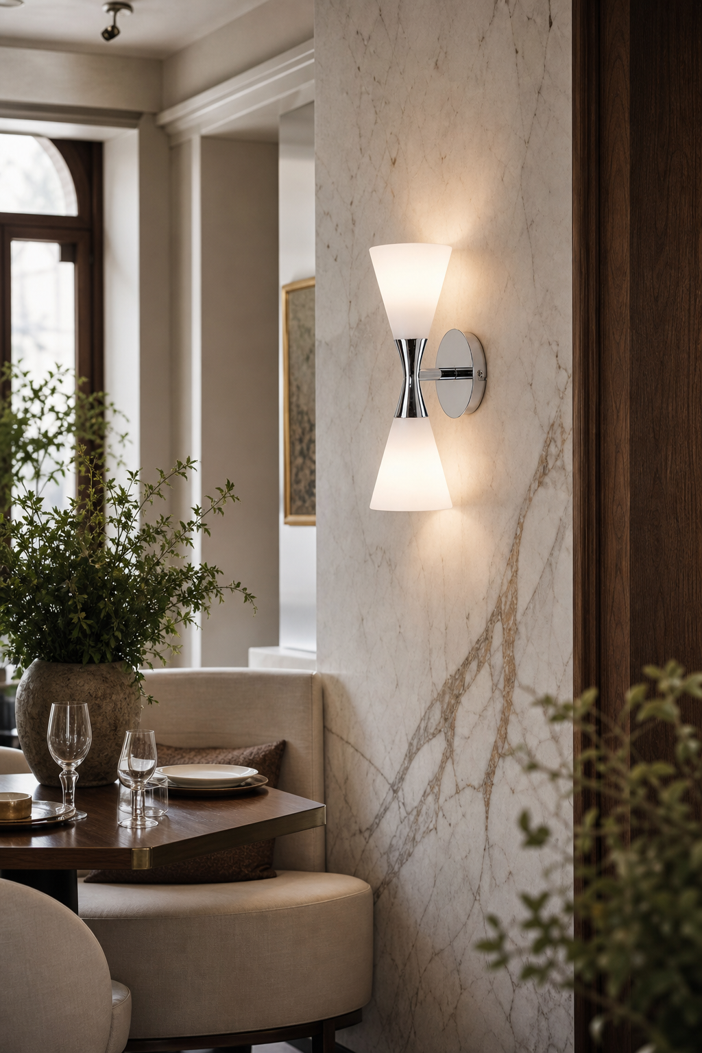 Harlekin Duo Wall Sconce gallery 11 dining wide daylight