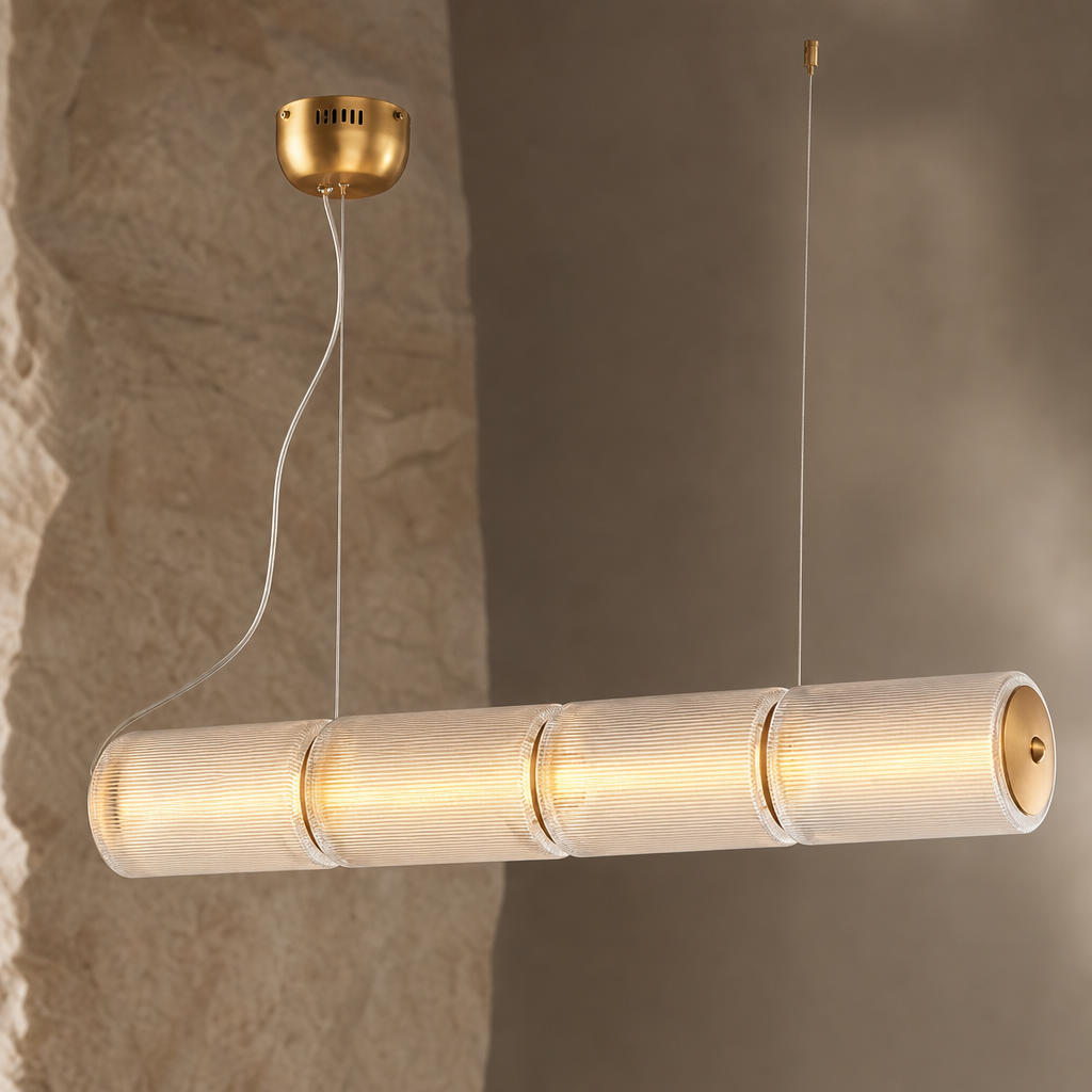 Modern Linear Multi-Head Pendant Light - generated workflow 11 11-material-close-up