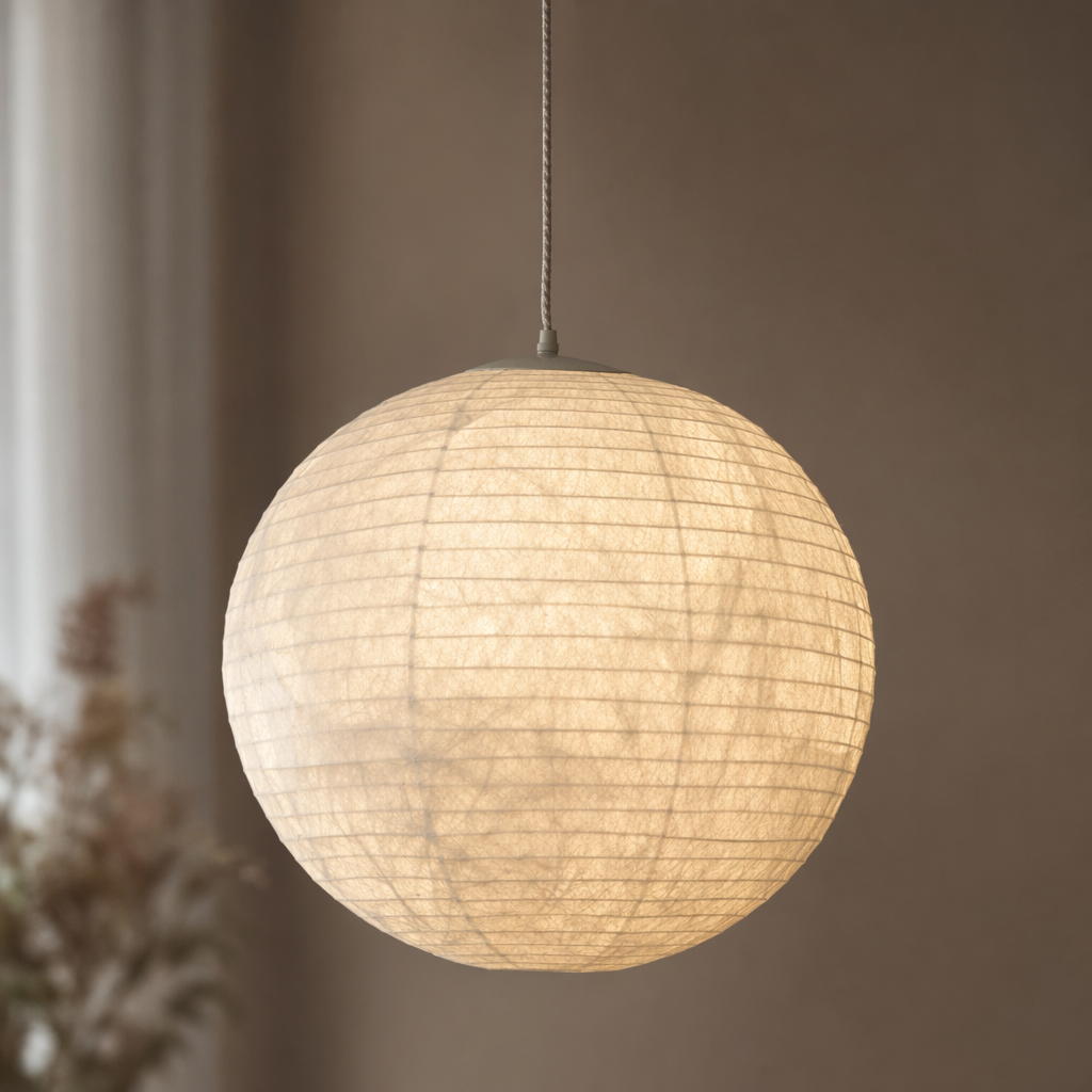 Modern Silk Globe Pendant Light - generated workflow 11 11-material-close-up