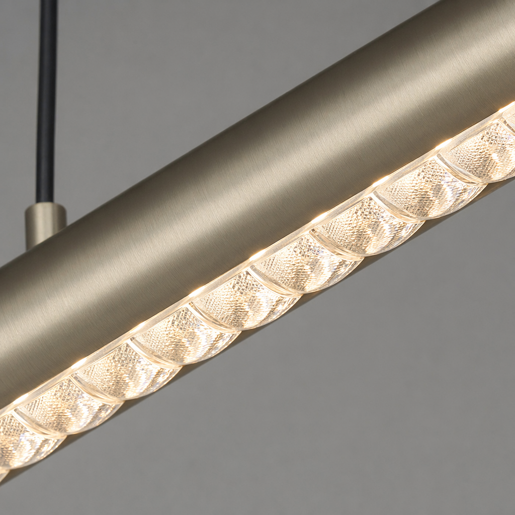Modern Crystal Linear LED Island Chandelier - generated main 11 11-material-close-up