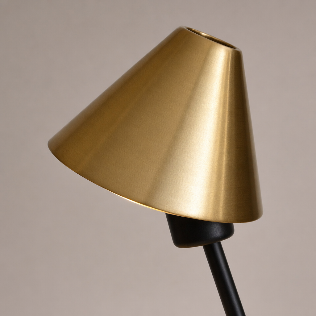 Modern Adjustable Cone Table Lamp - 11 11-material-close-up
