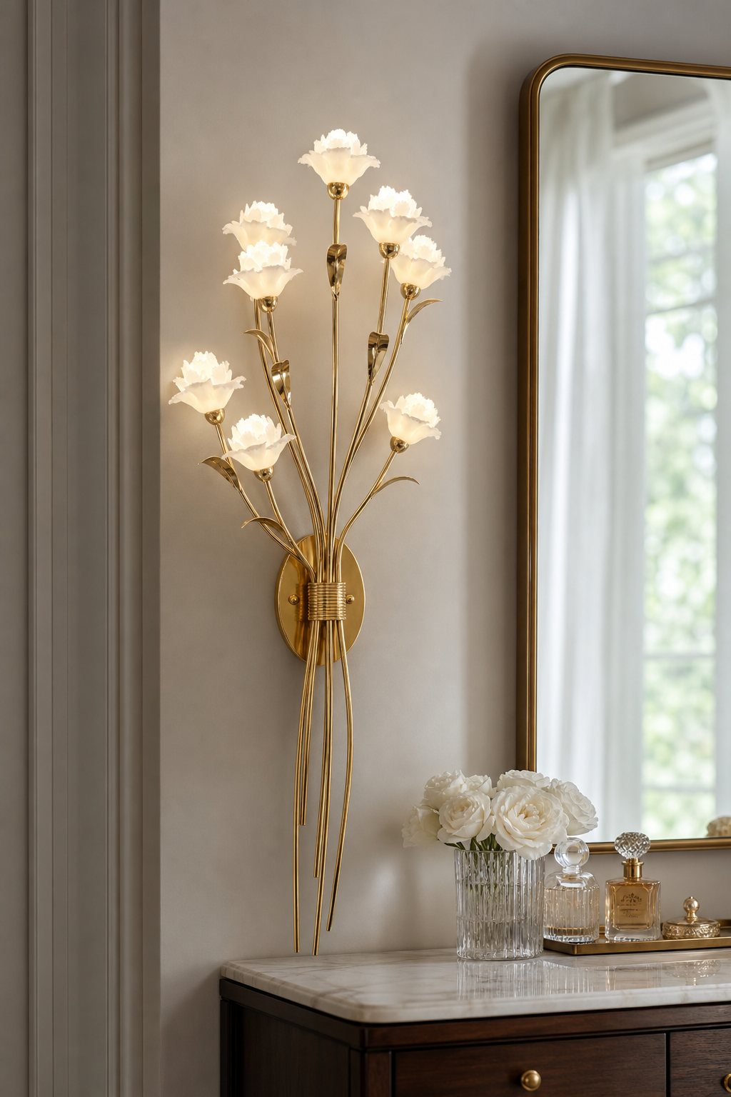 Sylverelle wall sconce – mirror side daylight