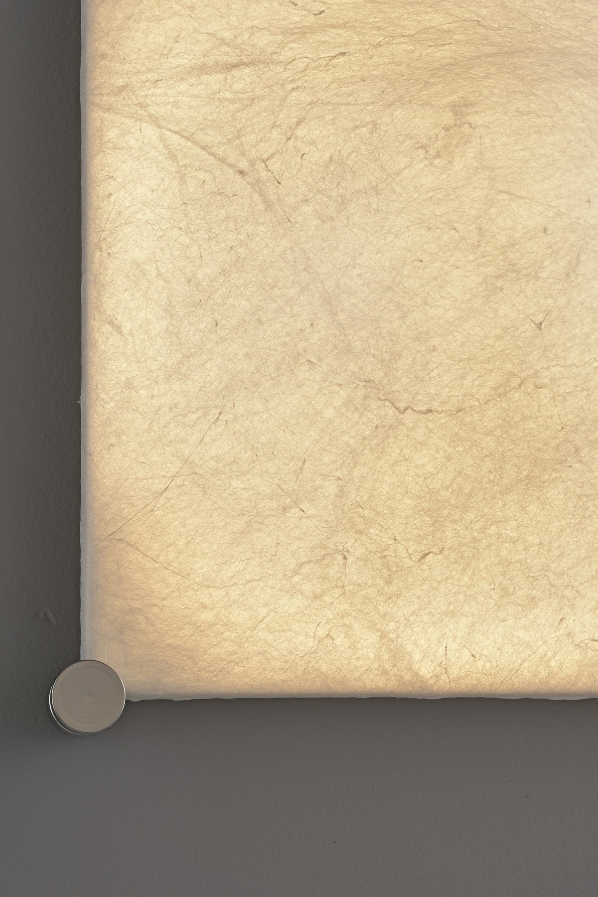 Modern Square Mulberry Silk Ceiling Light in Chrome - 11 11-product-room-angle