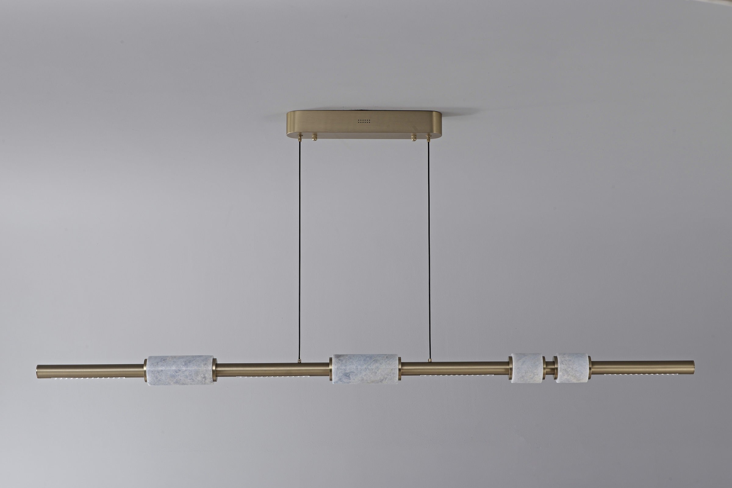 Modern Crystal Linear LED Island Chandelier - 22 11-real-detail-7