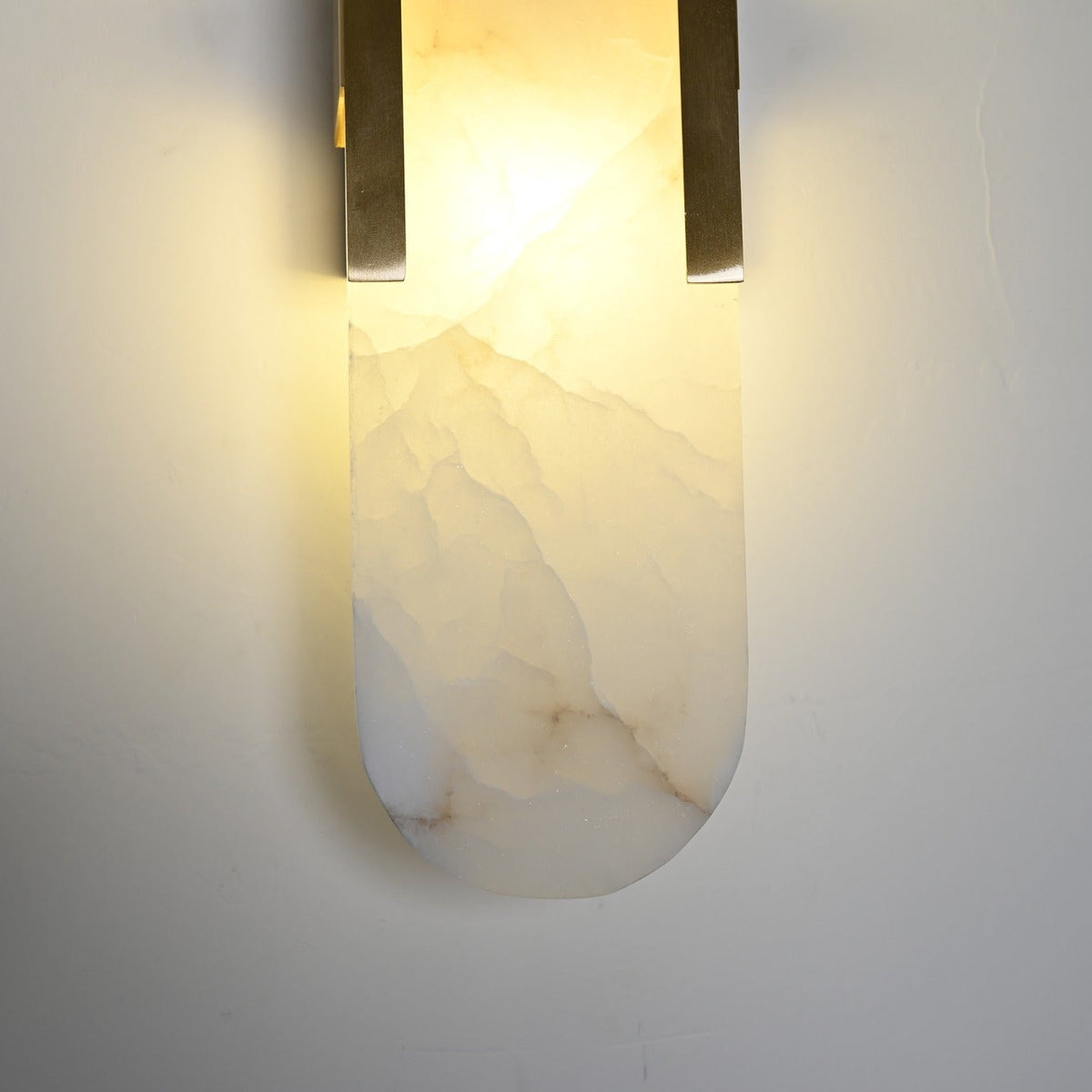 Modern Alabaster Capsule Wall Sconce - 11 real photo 6