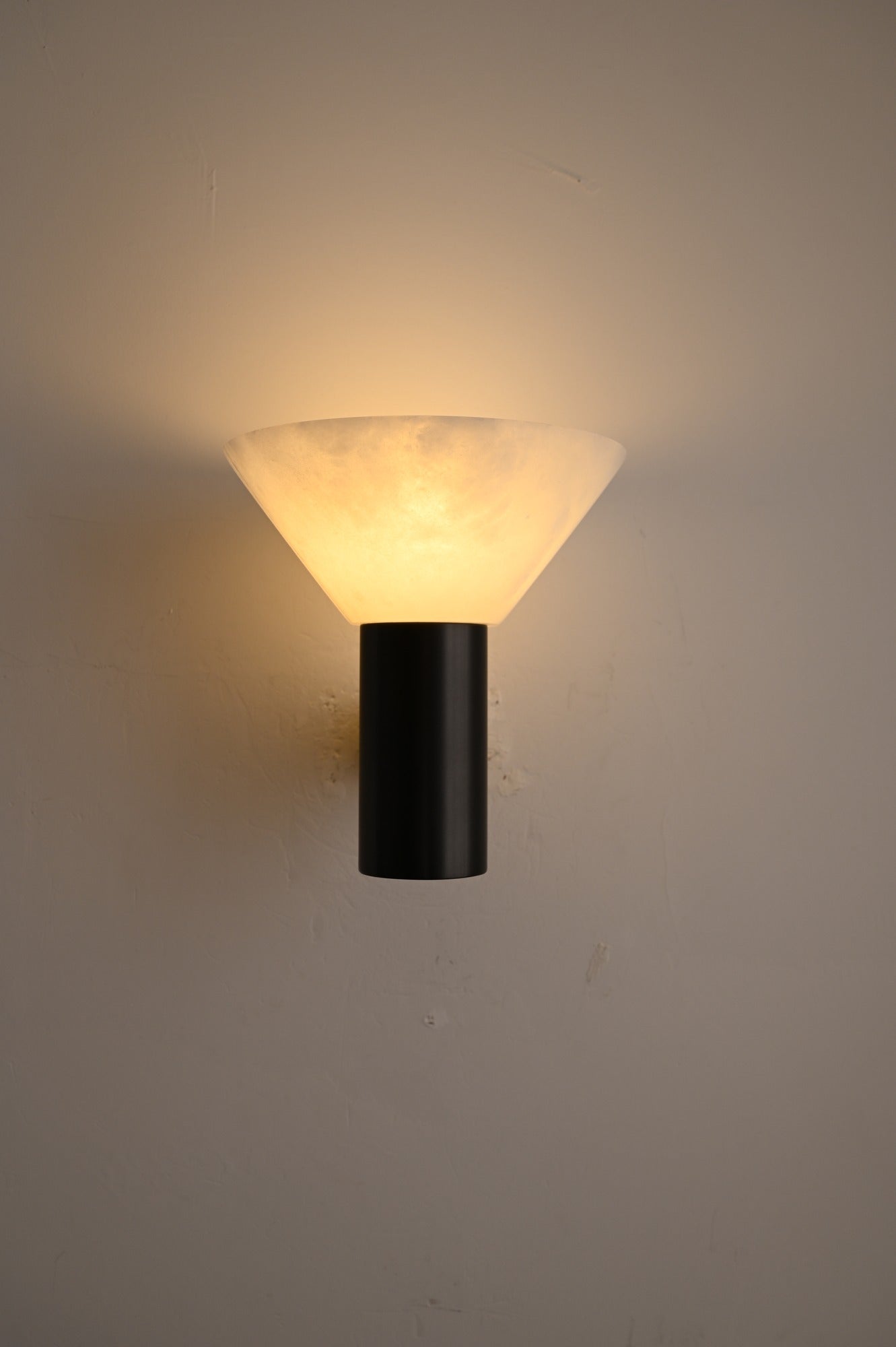 Modern Snowflake Alabaster Cup Wall Sconce - 11 real photo 6