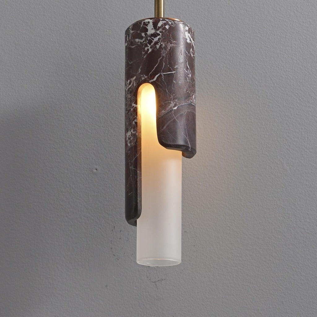 Modern Slim Stone Cylinder Pendant Light - 14 11-real-square-3-8-453