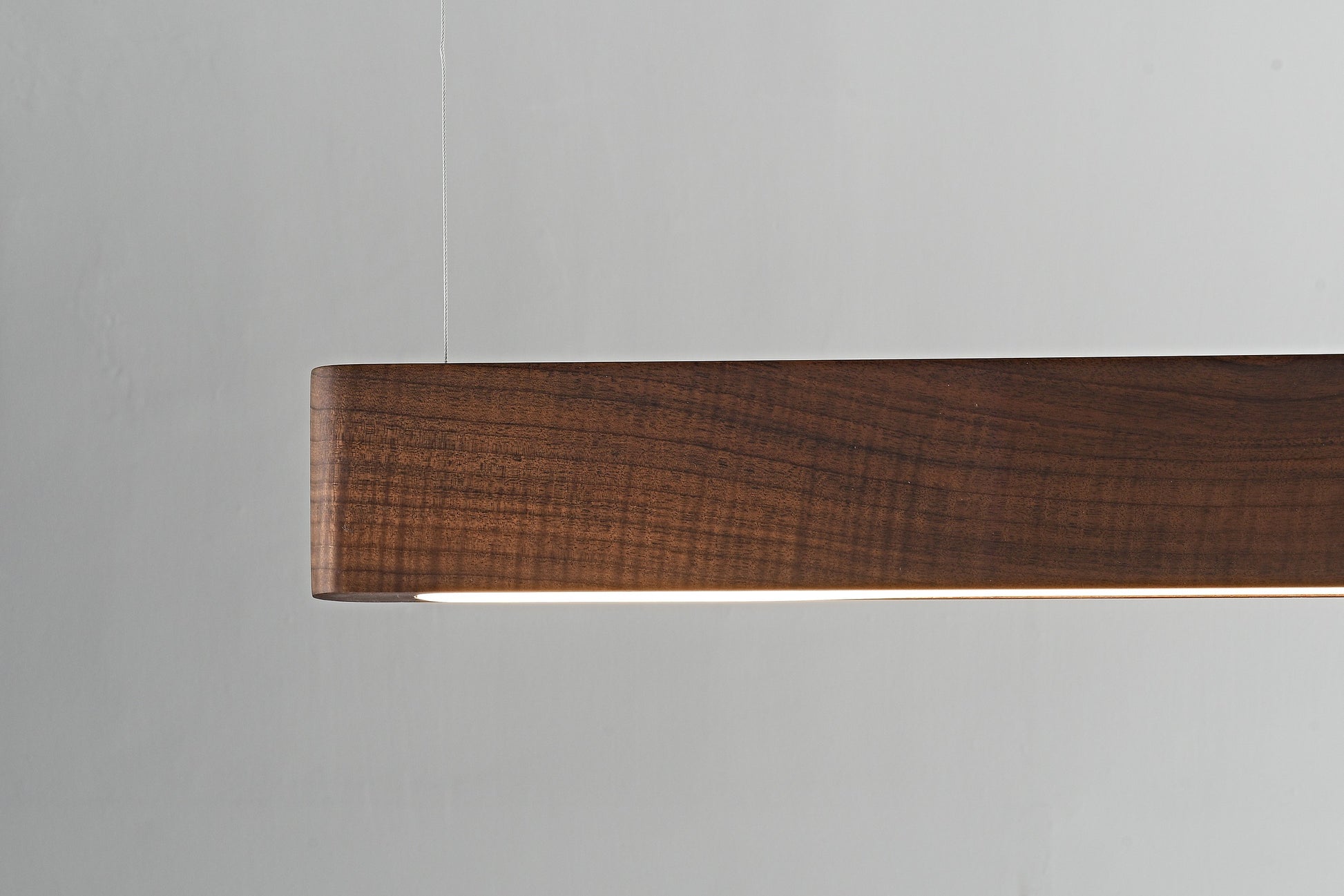 Modern Wood Linear LED Pendant Light - 22 11-real-white-ash-wood-detail