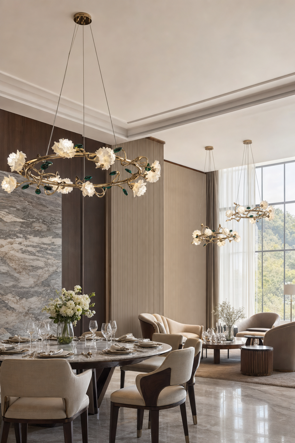 Sylverelle chandelier – combined grand dining