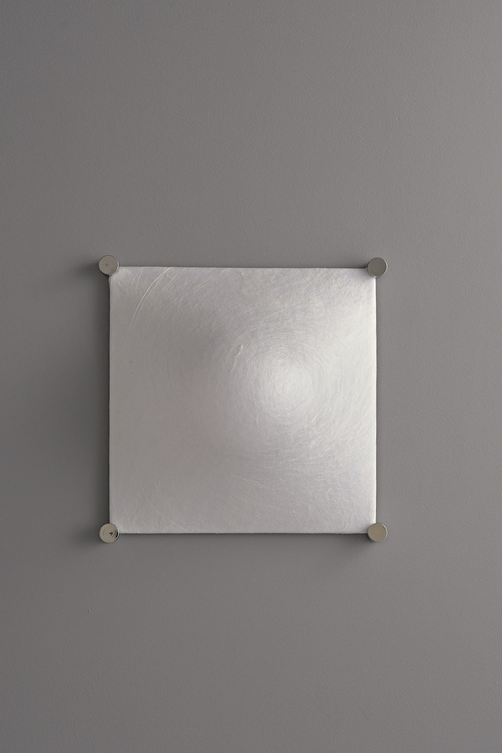 Modern Square Mulberry Silk Ceiling Light in Chrome - 12 12-detail-edge