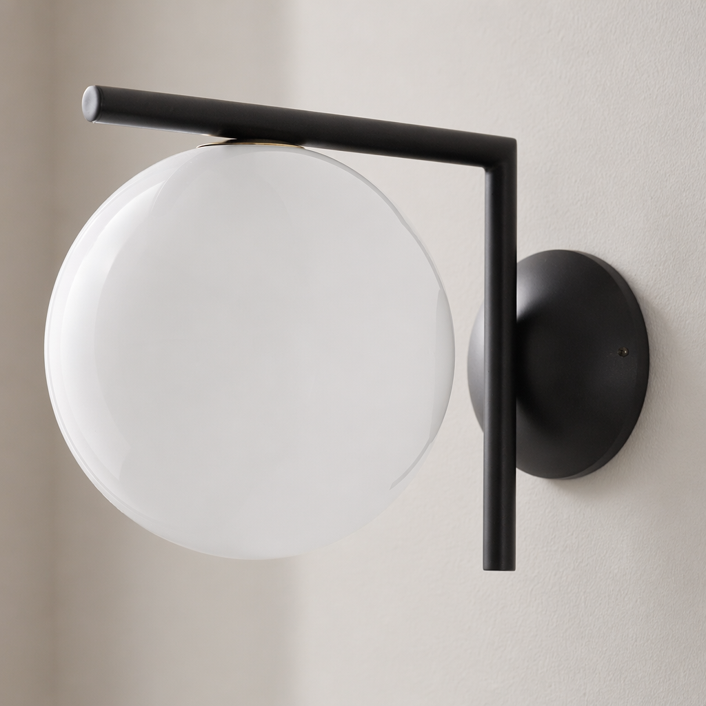 Modern Globe Arm Wall Sconce - generated main 12 12-material-close-up