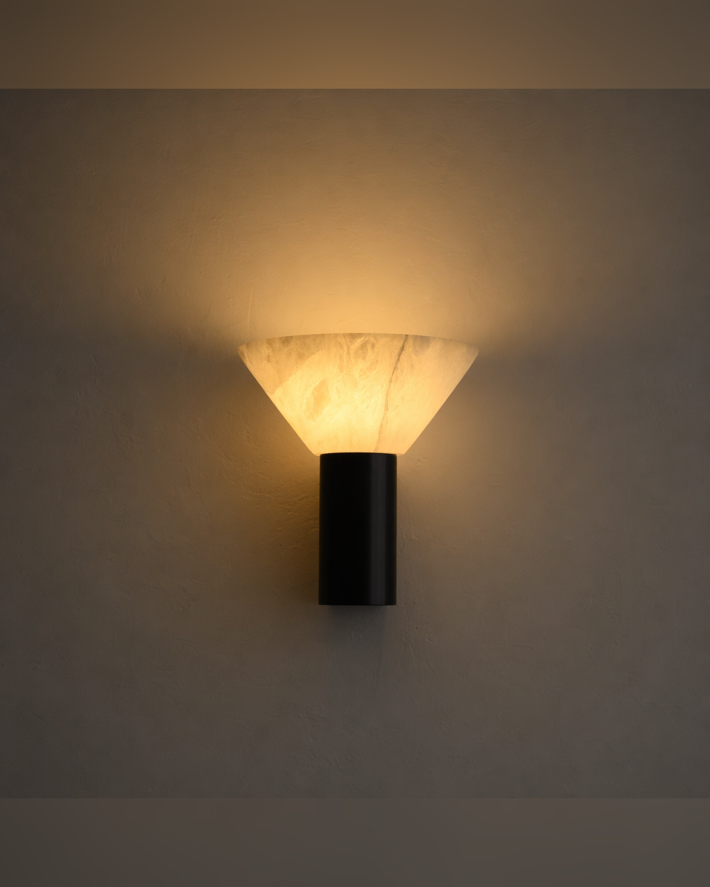 Modern Snowflake Alabaster Cup Wall Sconce - product image 13