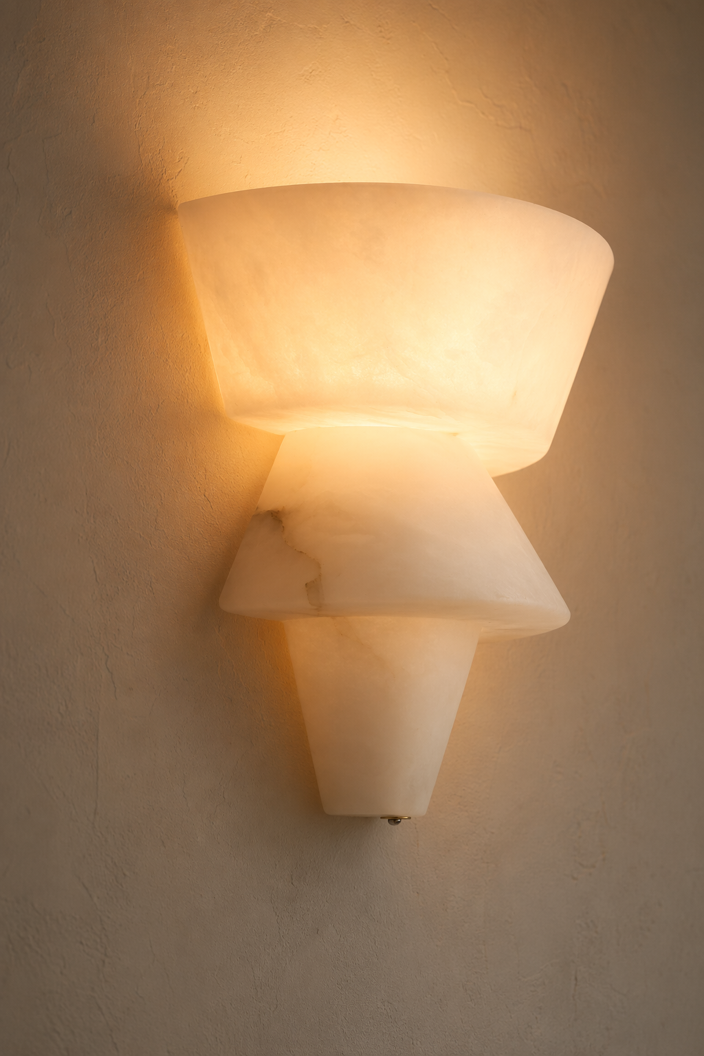 Modern Alabaster Tiered Wall Sconce - product image 10