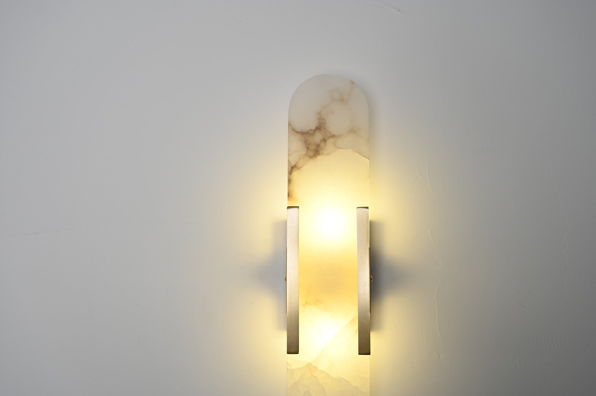 Modern Spanish Alabaster Capsule Wall Sconce - 12 real photo 7