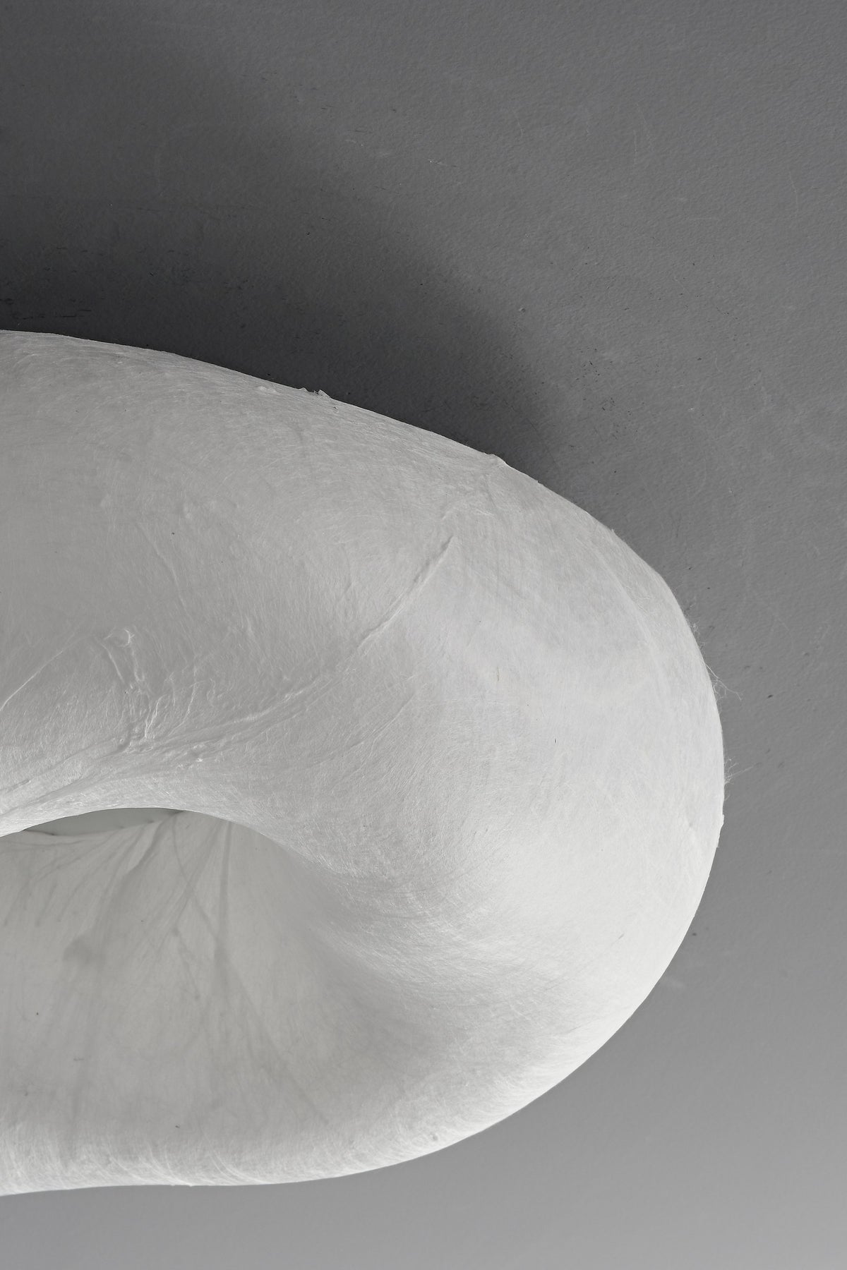 Handmade Mulberry Silk Cloud Ceiling Light in White - 13 13-detail-installation