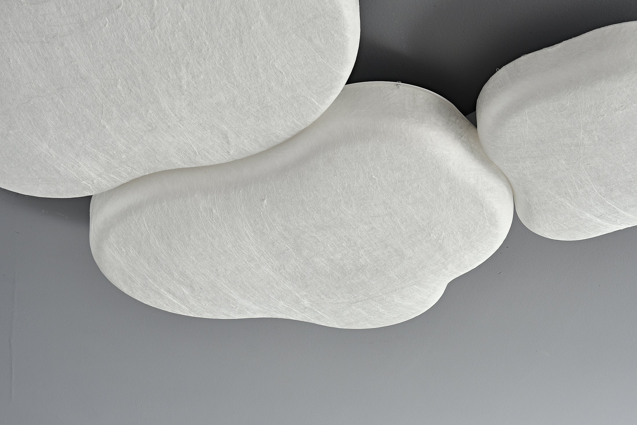 Modern Mulberry Silk Cloud Ceiling Light in White - 13 13-detail-light-texture