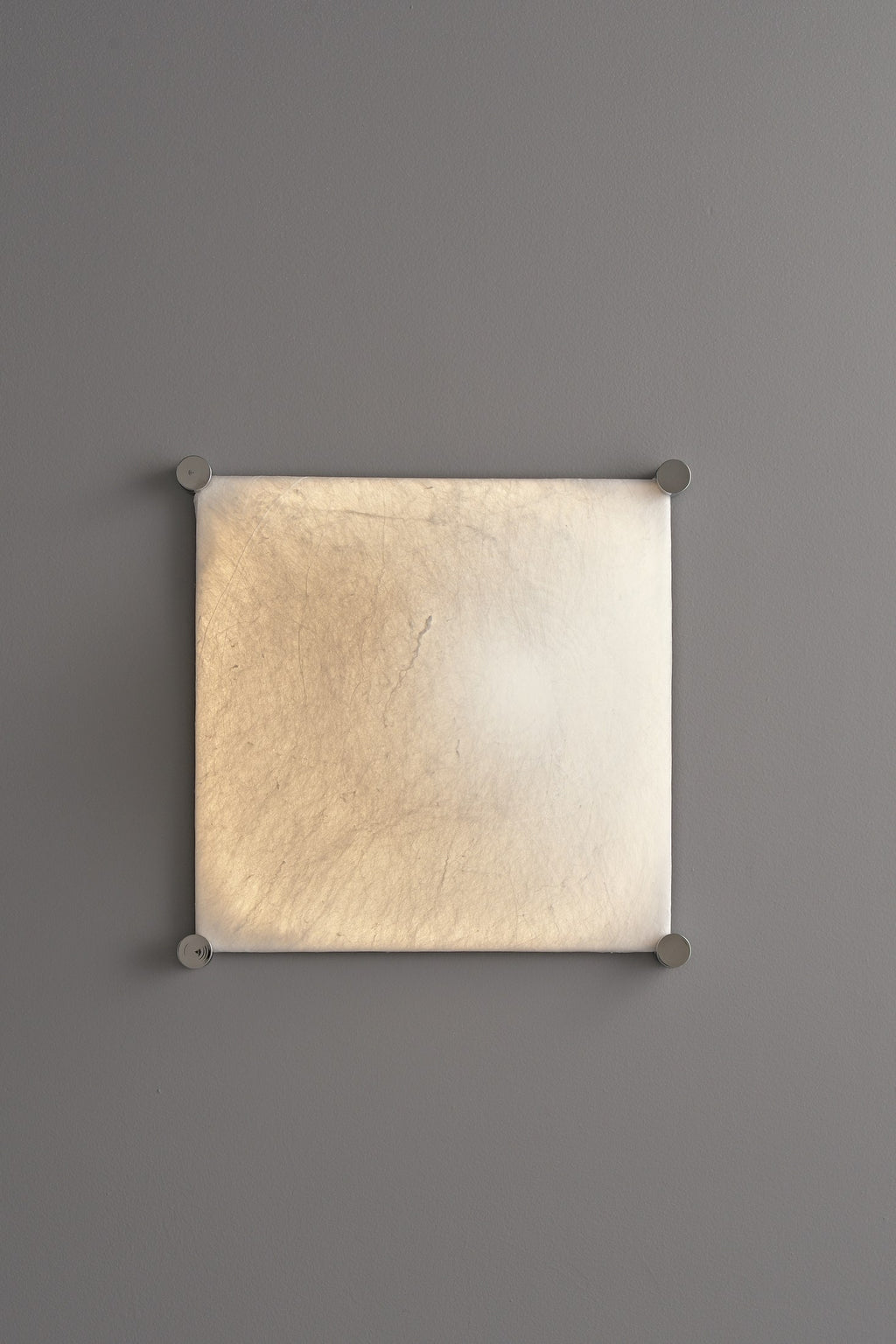Modern Square Mulberry Silk Ceiling Light in Chrome - 13 13-product-lit-detail