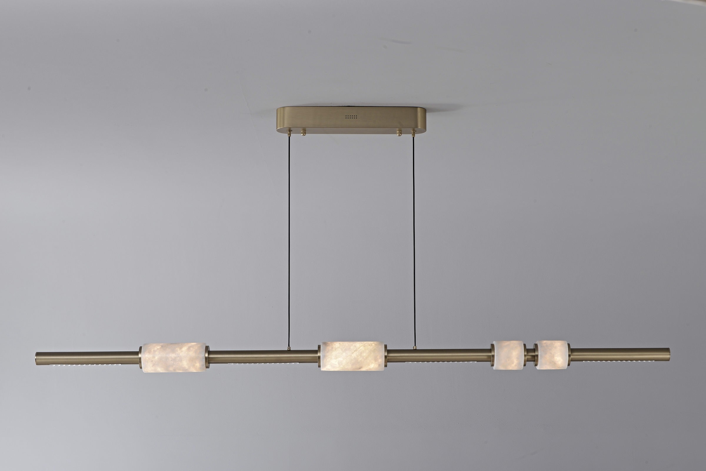 Modern Crystal Linear LED Island Chandelier - 24 13-real-detail-9