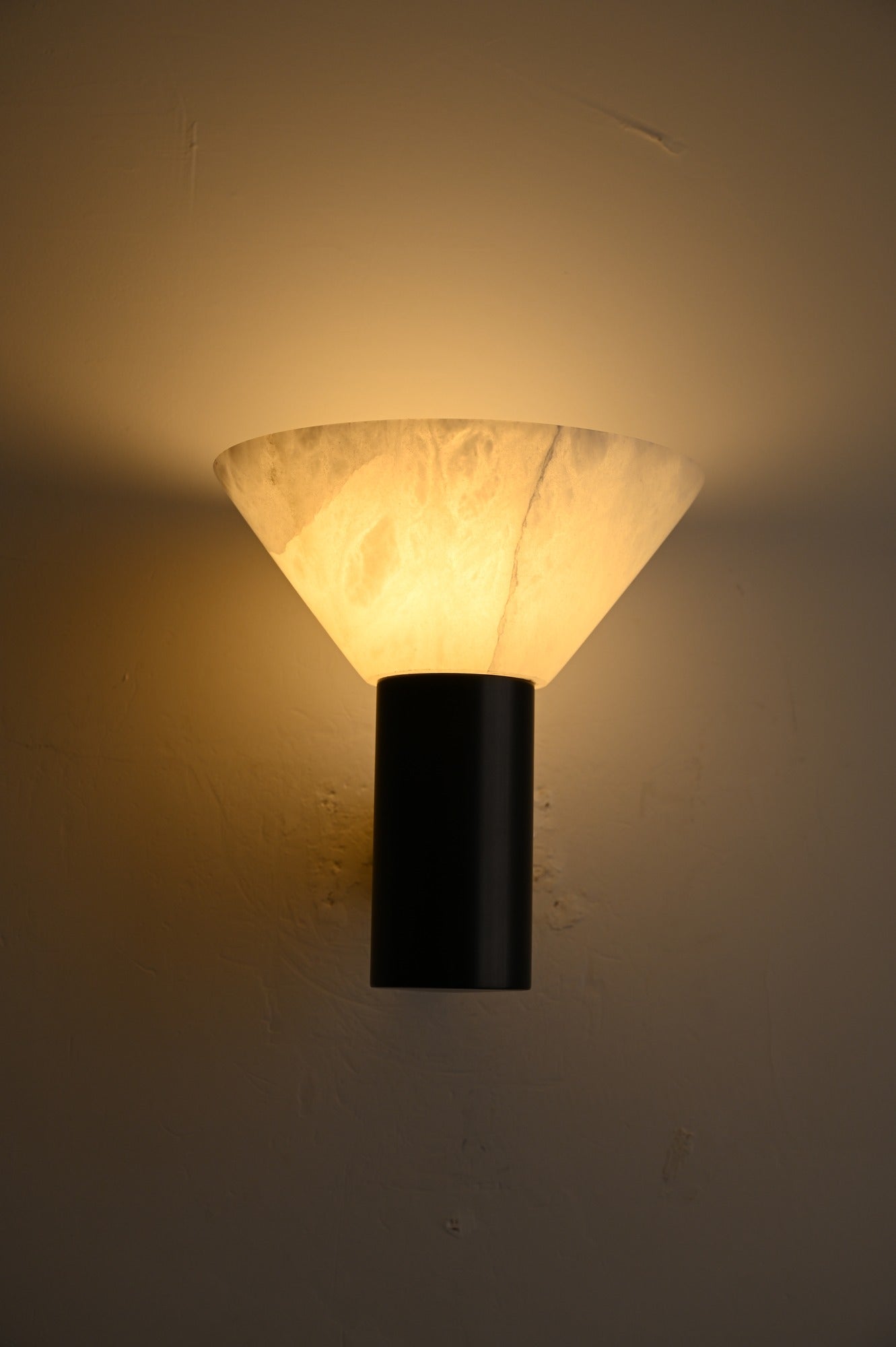 Modern Snowflake Alabaster Cup Wall Sconce - 13 real photo 8