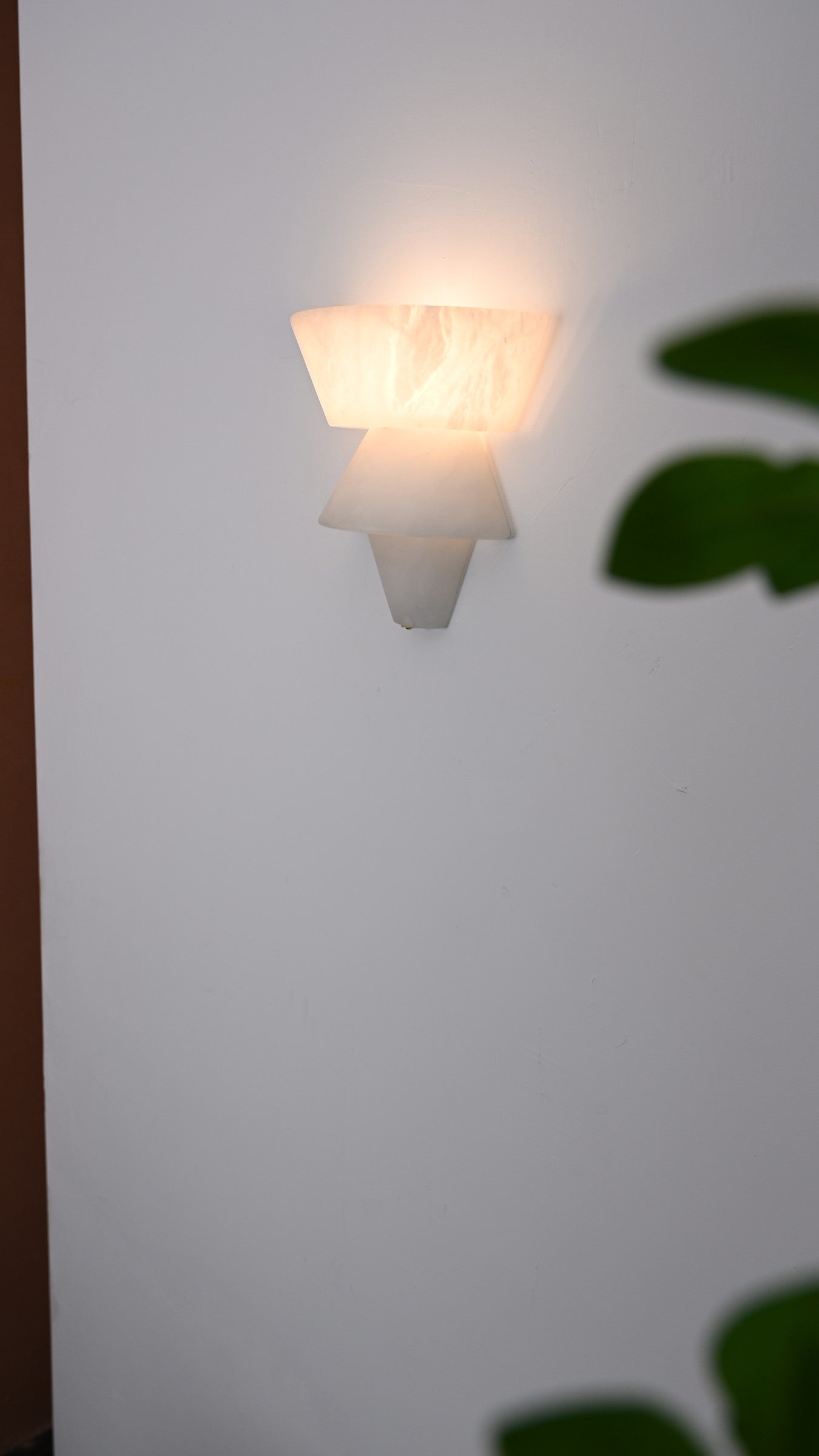 Modern Spanish Alabaster Tiered Wall Sconce - 13 13-real-video-frame