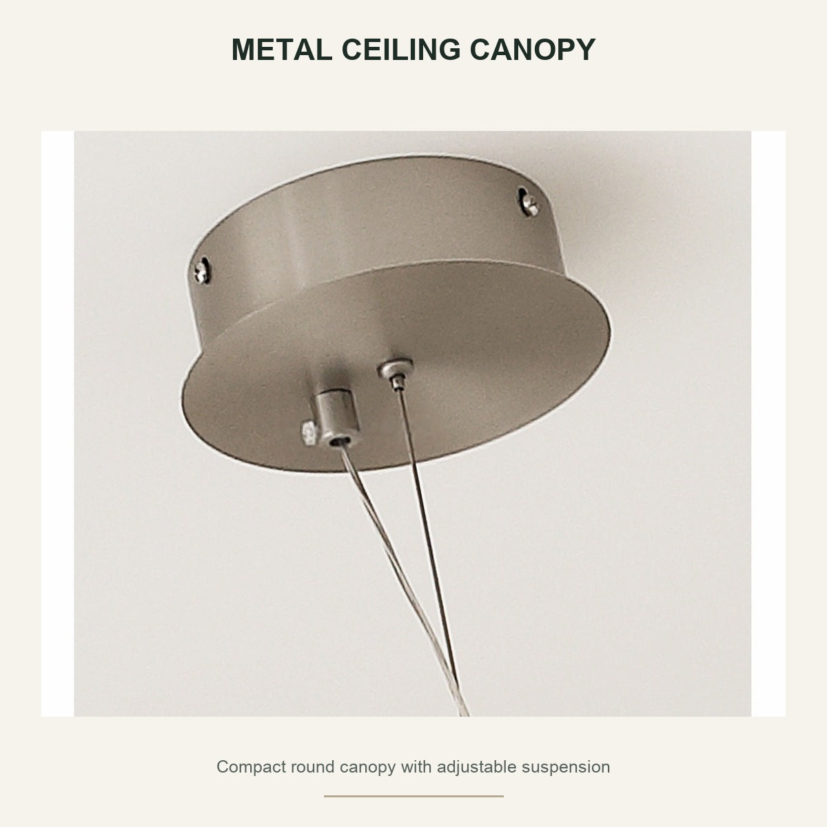 Sculptural Ivory Ceramic Petal Pendant brushed metal ceiling canopy detail