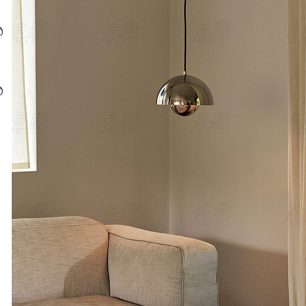 Flowerpot Dome Pendant Light material close up