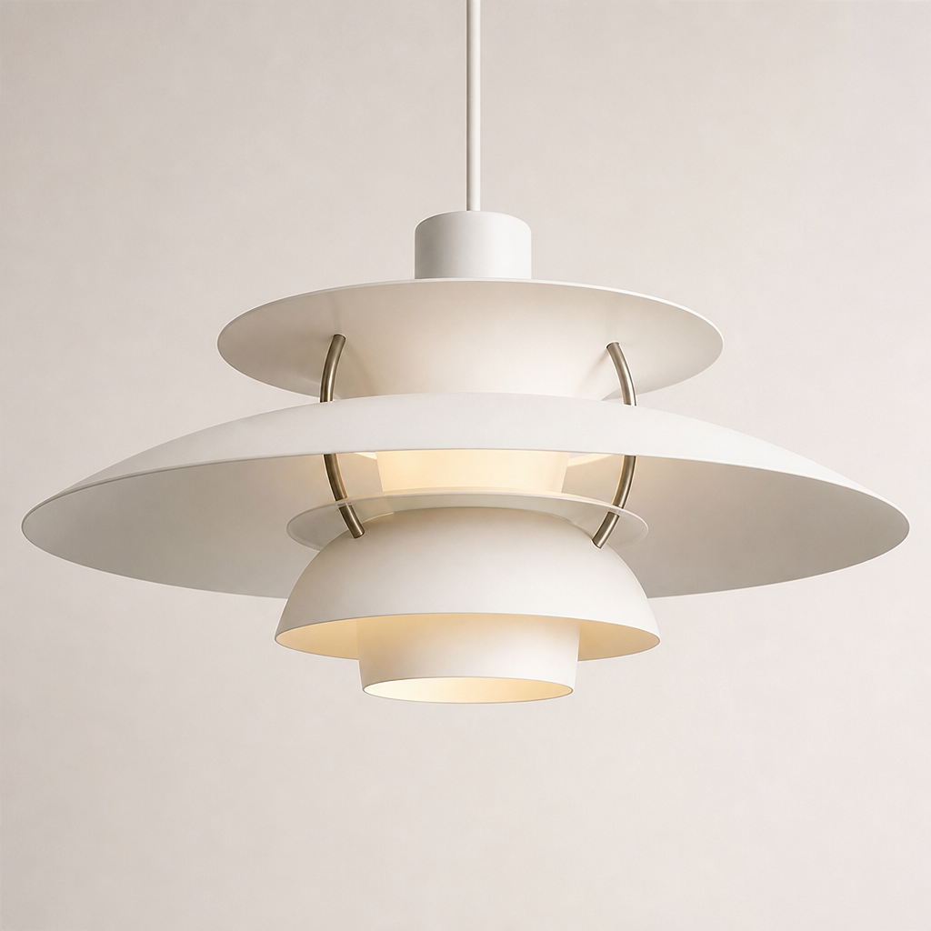 PH5 Layered Metal Pendant Light material close up