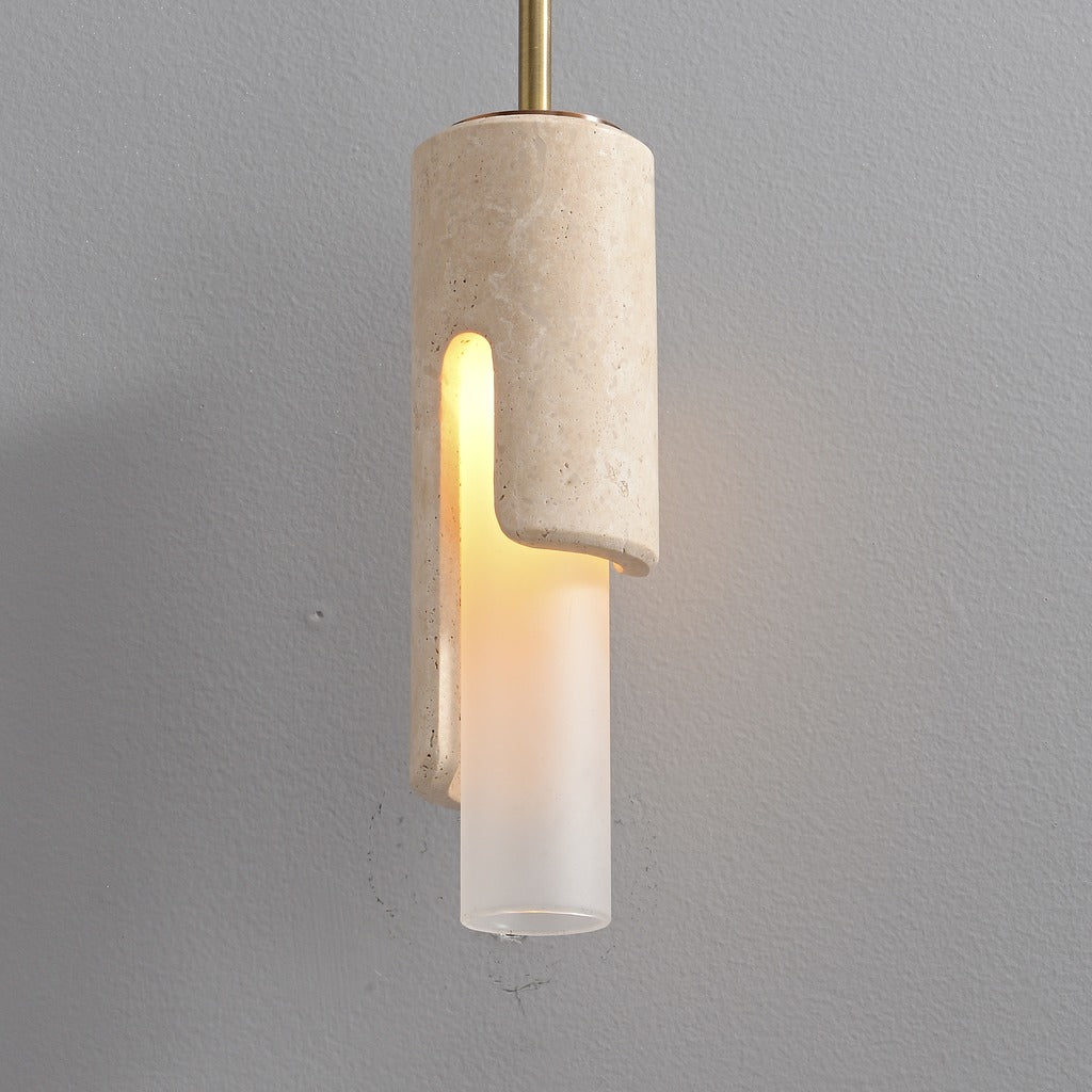 Modern Slim Stone Cylinder Pendant Light - 17 14-real-square-3-8-490