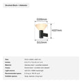 Modern Snowflake Alabaster Cup Wall Sconce - 14 sku brushed black snowflake alabaster english