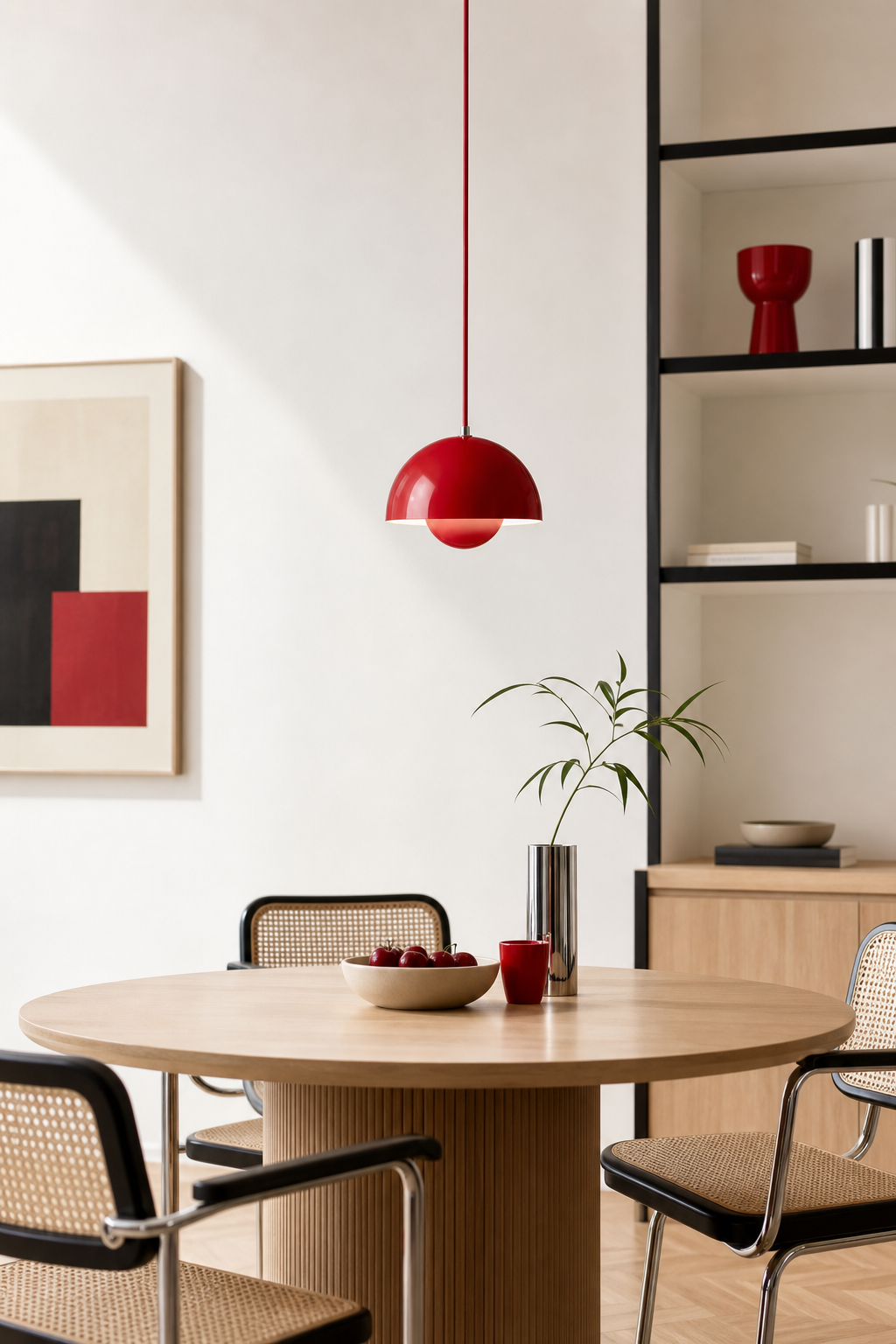 Flowerpot Dome Pendant Light color red dining
