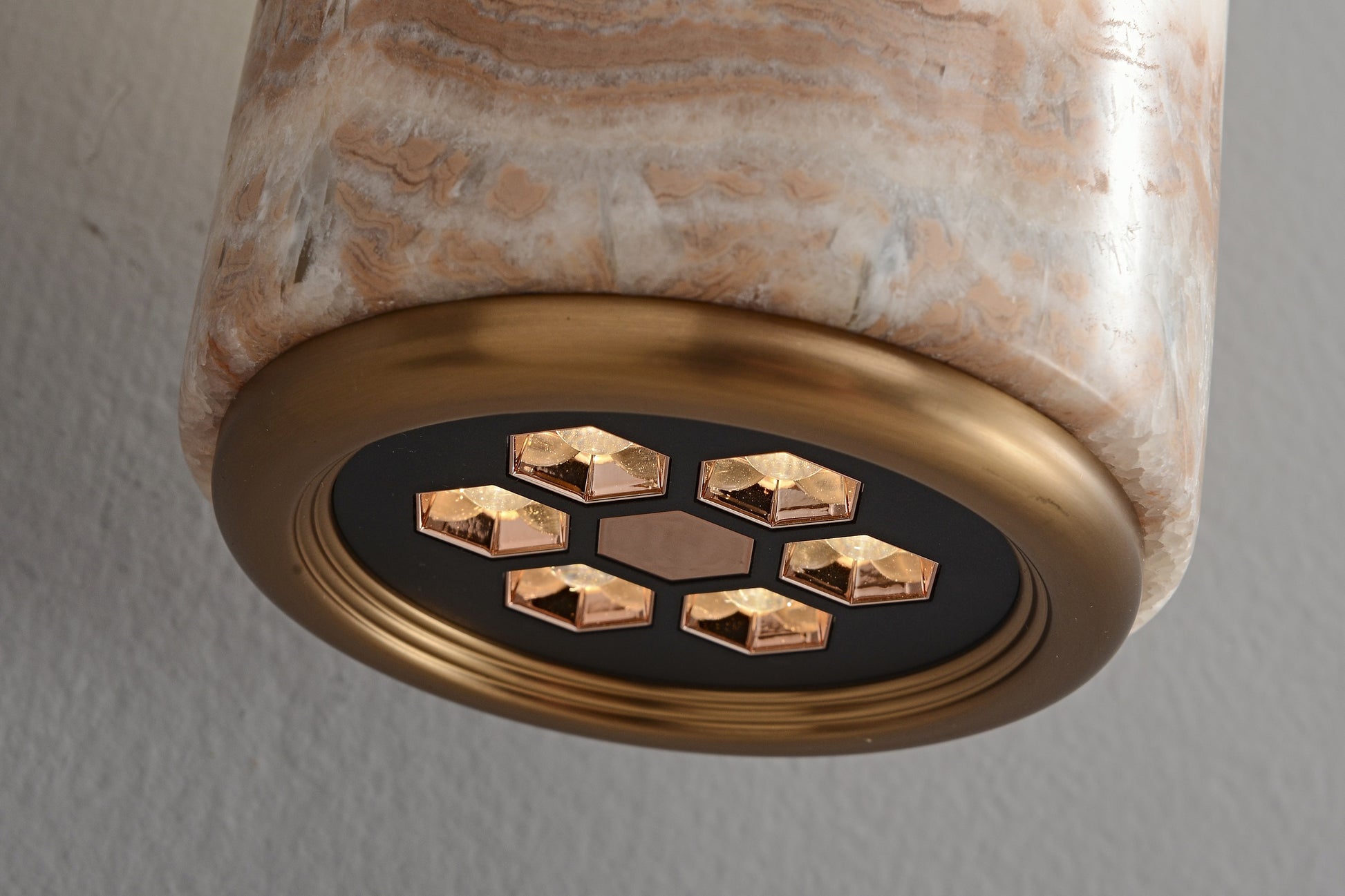 Modern Colorful Stone Cylinder Pendant Light - 15 15-real-detail-12