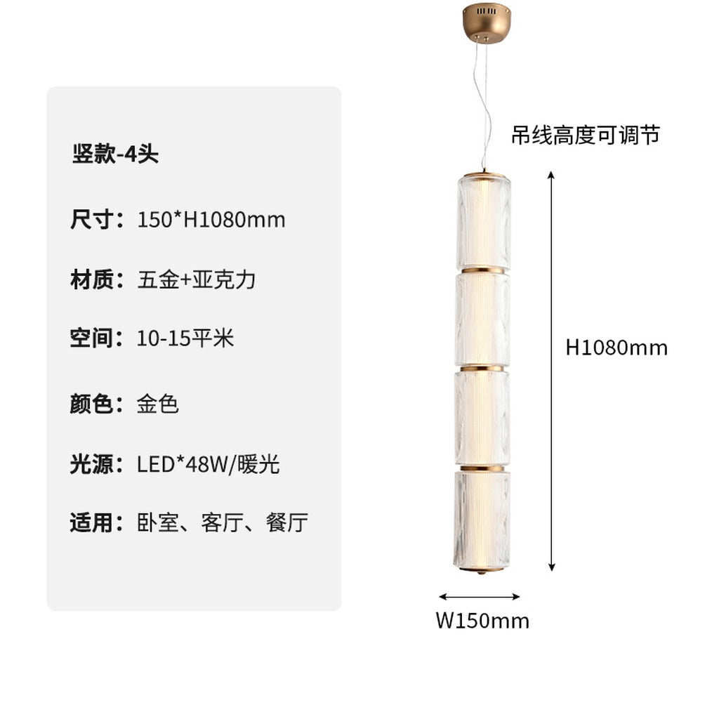 Modern Vertical Multi-Head Wall Sconce - 19 15-real-square-4