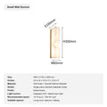Modern Spanish Alabaster Linear Wall Sconce in Natural Brass - 15 sku small wall sconce english