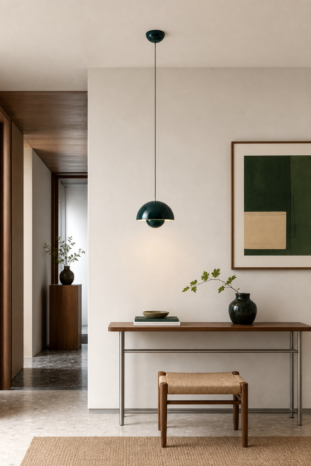 Flowerpot Dome Pendant Light color green gallery