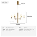 Modern Spanish Alabaster Branch Chandelier in Natural Brass - 16 sku 6 light english