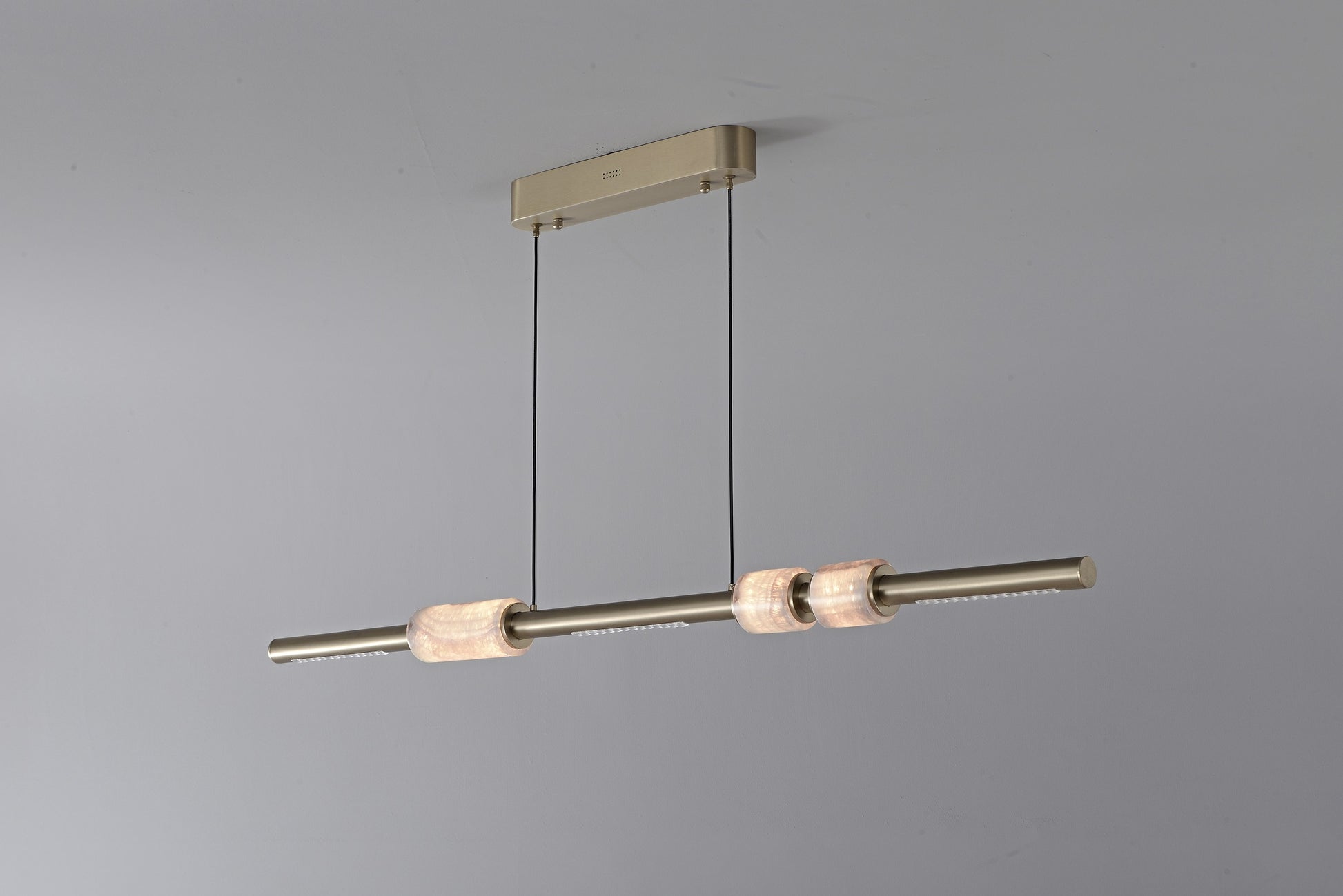 Modern Crystal Linear LED Island Chandelier - 28 17-real-detail-13