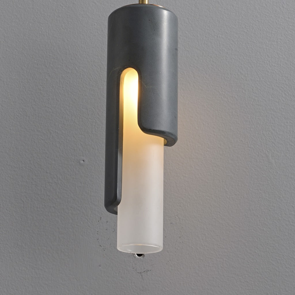 Modern Slim Stone Cylinder Pendant Light - 20 17-real-square-3-8-513