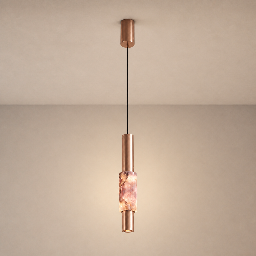 Modern Crystal Cylinder Pendant Light - generated main 01 01-hero-product