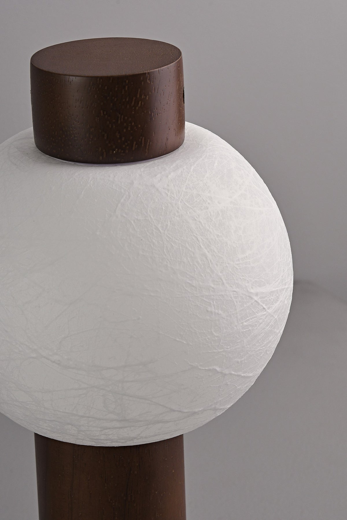 Portable Silk-Effect Acrylic Table Lamp in Wood Finishes - 19 19-detail-shade