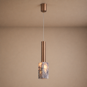 Modern Purple Crystal Cylinder Pendant Light - generated main 01 01-hero-product