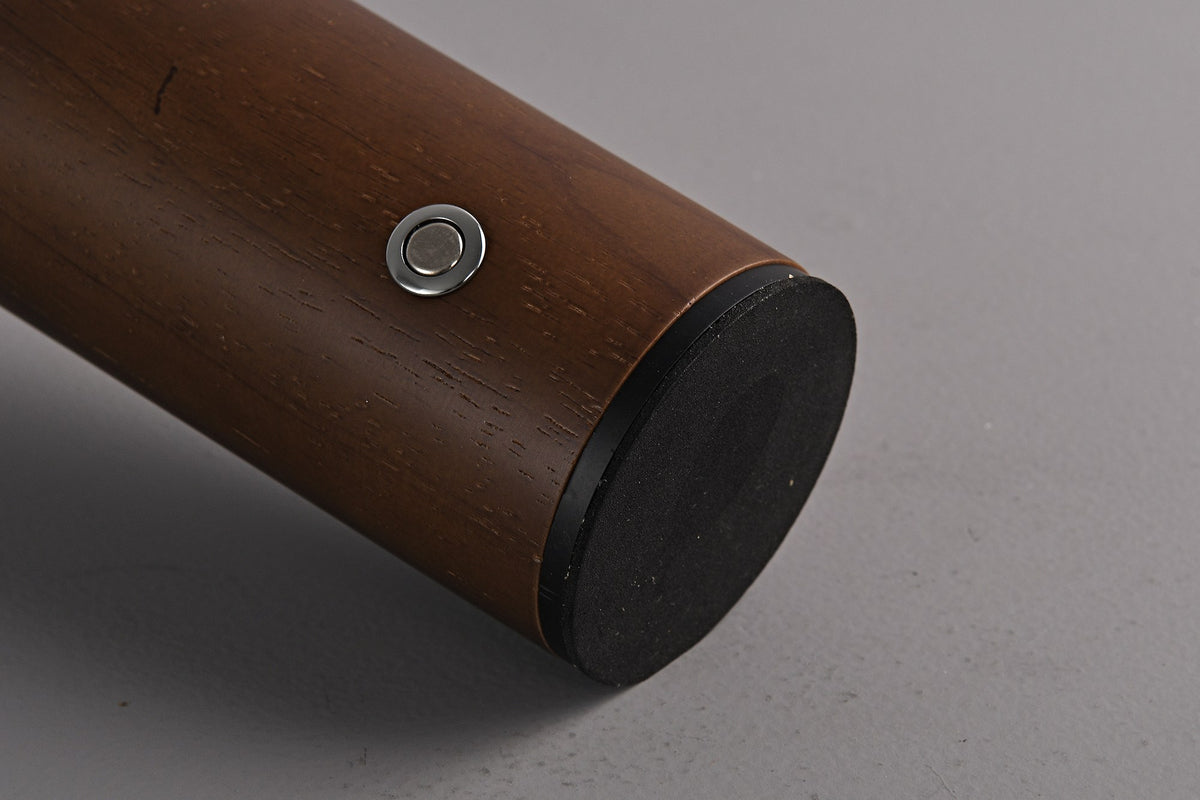 Portable Silk-Effect Acrylic Table Lamp in Wood Finishes - 20 20-detail-base