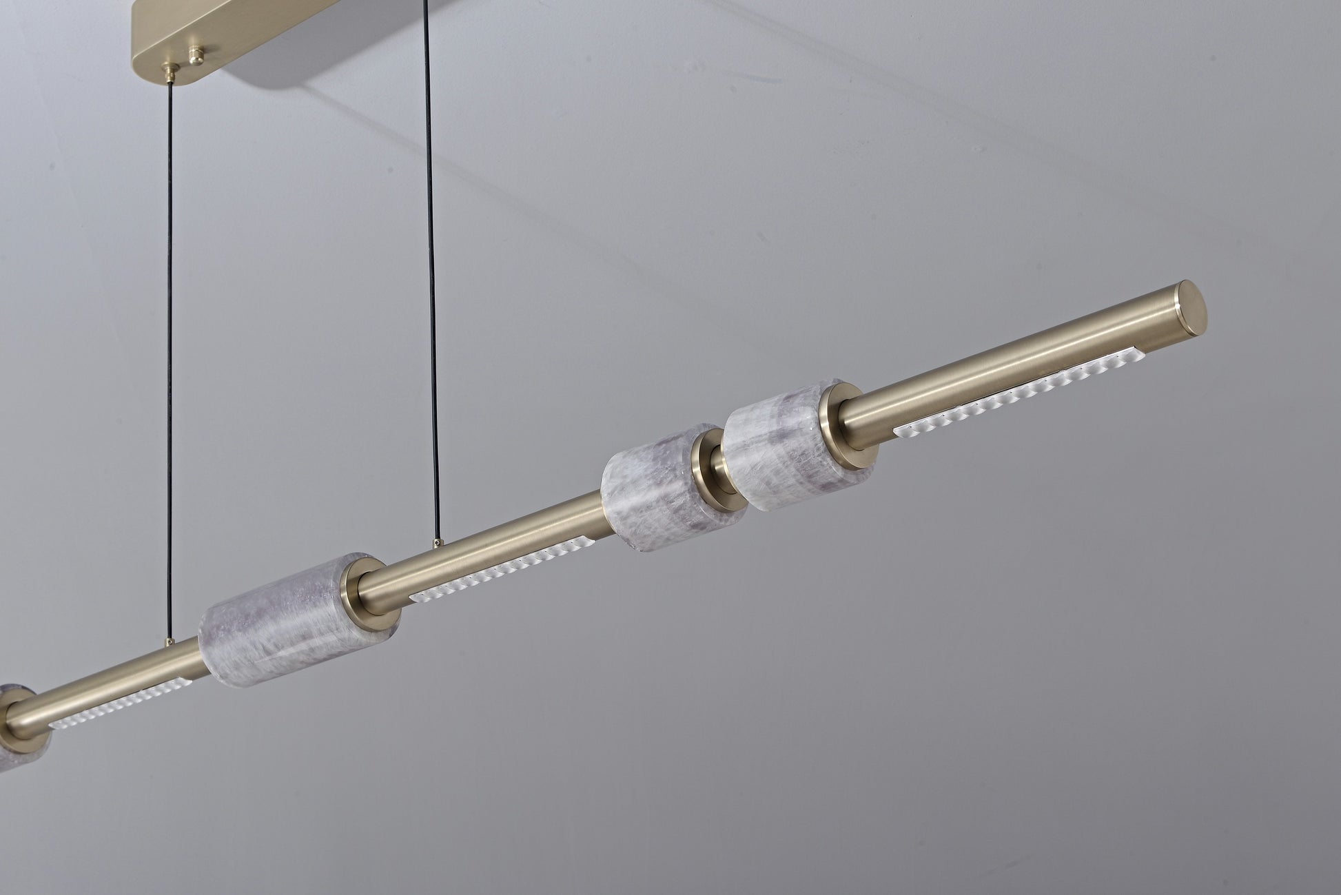 Modern Crystal Linear LED Island Chandelier - 31 20-real-detail-16