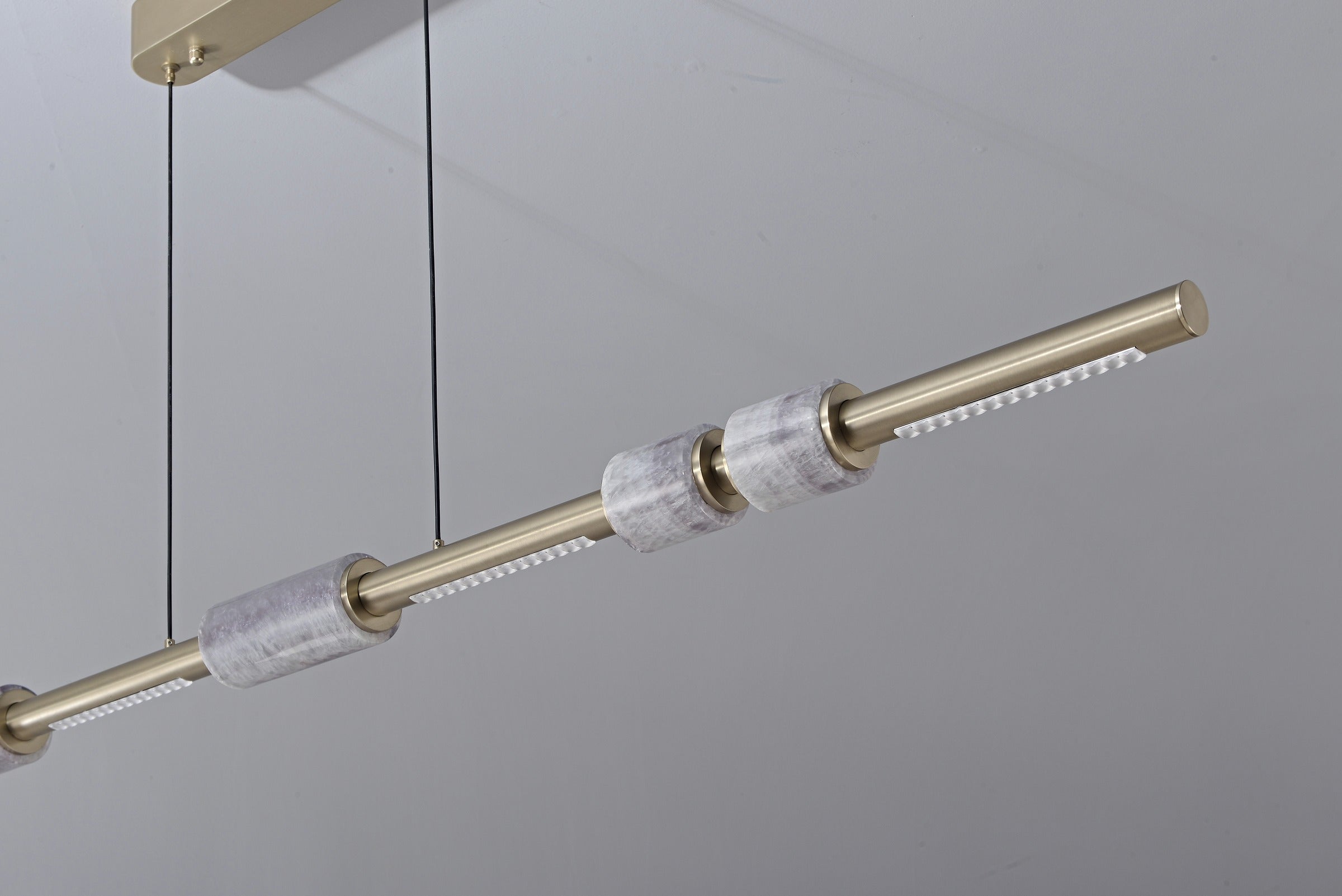 Modern Crystal Linear LED Island Chandelier - 31 20-real-detail-16